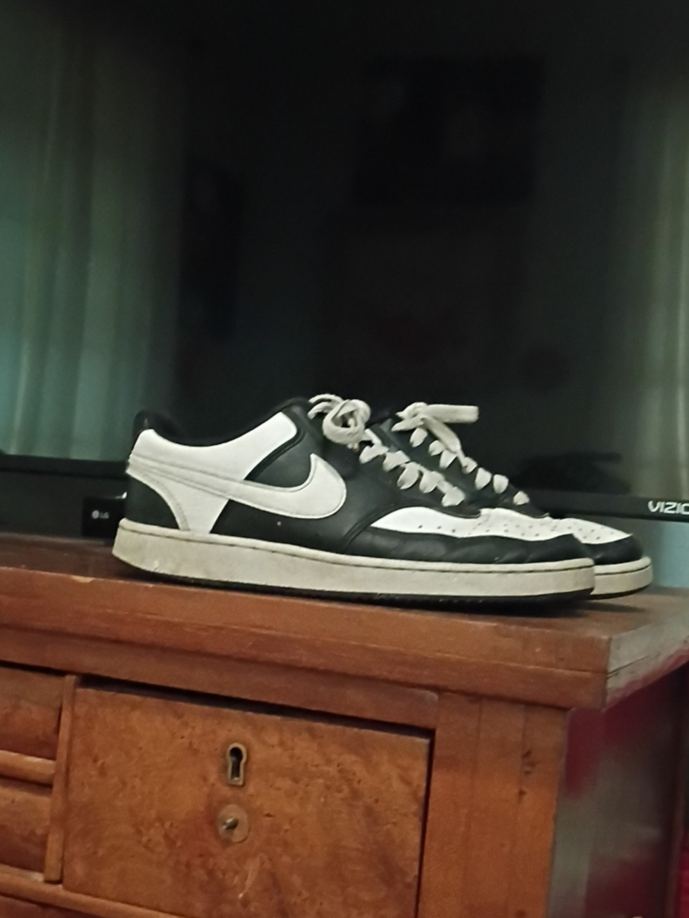 Nike Women’s Black and White Low-Top Sneakers